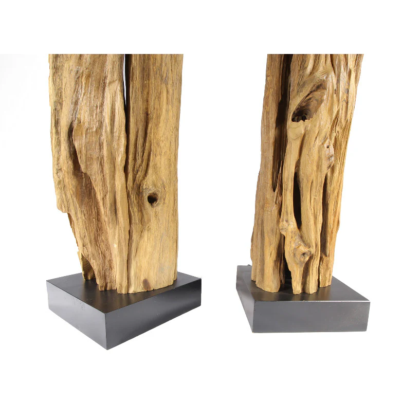 Teakholz Stehlampe ALMA | Hhe 180 cm