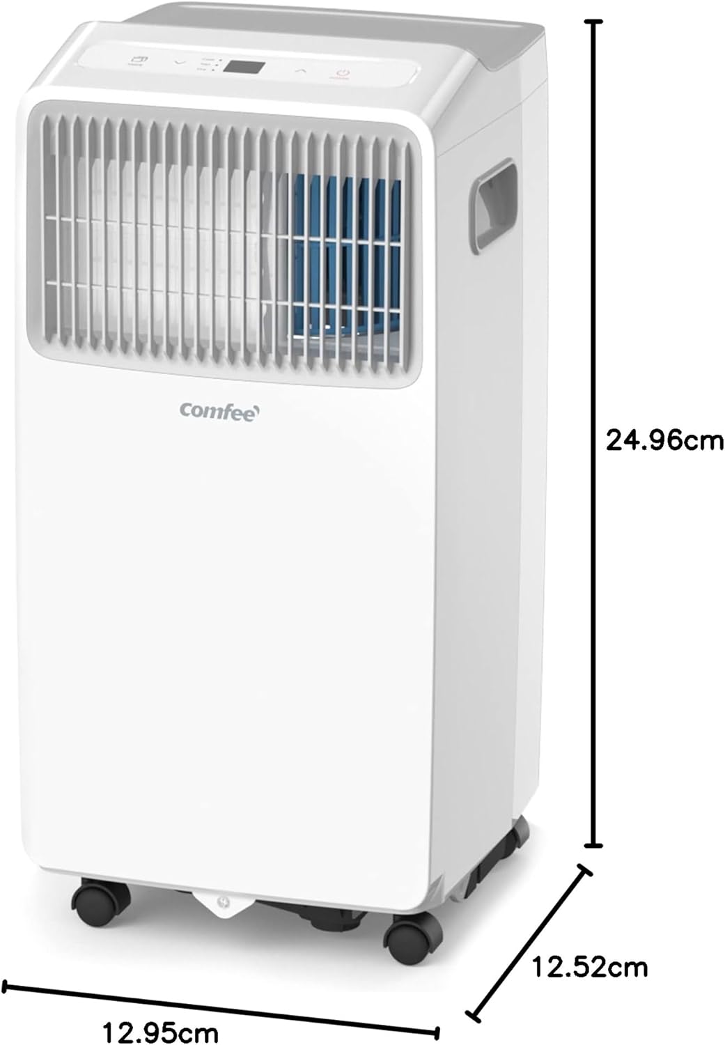 Comfee Mobiles Klimagerät Breezy Cool Pro 2.6,9000 BTU 2,6kW, Kühlen&Ventilieren&Entfeuchten,APP-Steuerung,Raumgröße bis 88m³(33㎡),Mobile Klimaanlage mit Abluftschlauch
