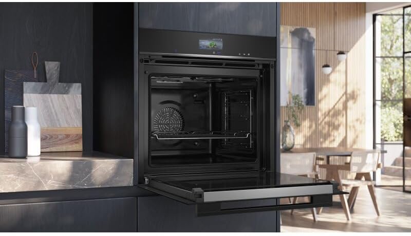 Siemens HB572ABS3, iQ300, Einbau-Backofen 60 x 60 cm, Air Fry, activeClean Pyrolyse Selbstreinung, LED-Touchbedienung, 3D Heißluft, Schnellaufheizung, cookControl10 Automatikprogramme, Edelstahl