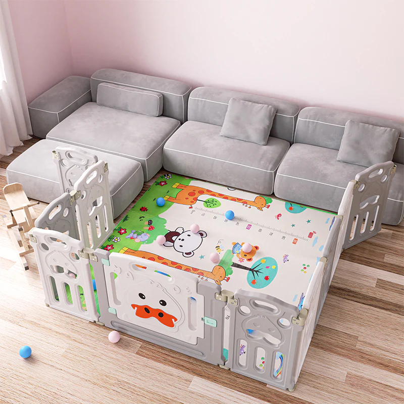 Sonnewelt Laufgitter Faltbares baby mit Krabbelmatte