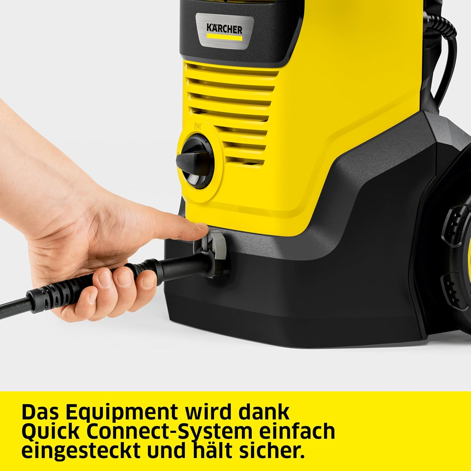 Kärcher Hochdruckreiniger K 5 Power Control, Druck: max. 145 bar, Fördermenge: 500 l/h, Flächenleistung: 40 m²/h, Wasserfilter, Gewicht: 13 kg, Hochdruckschlauch und -pistole, Dreckfräser, Strahlrohr