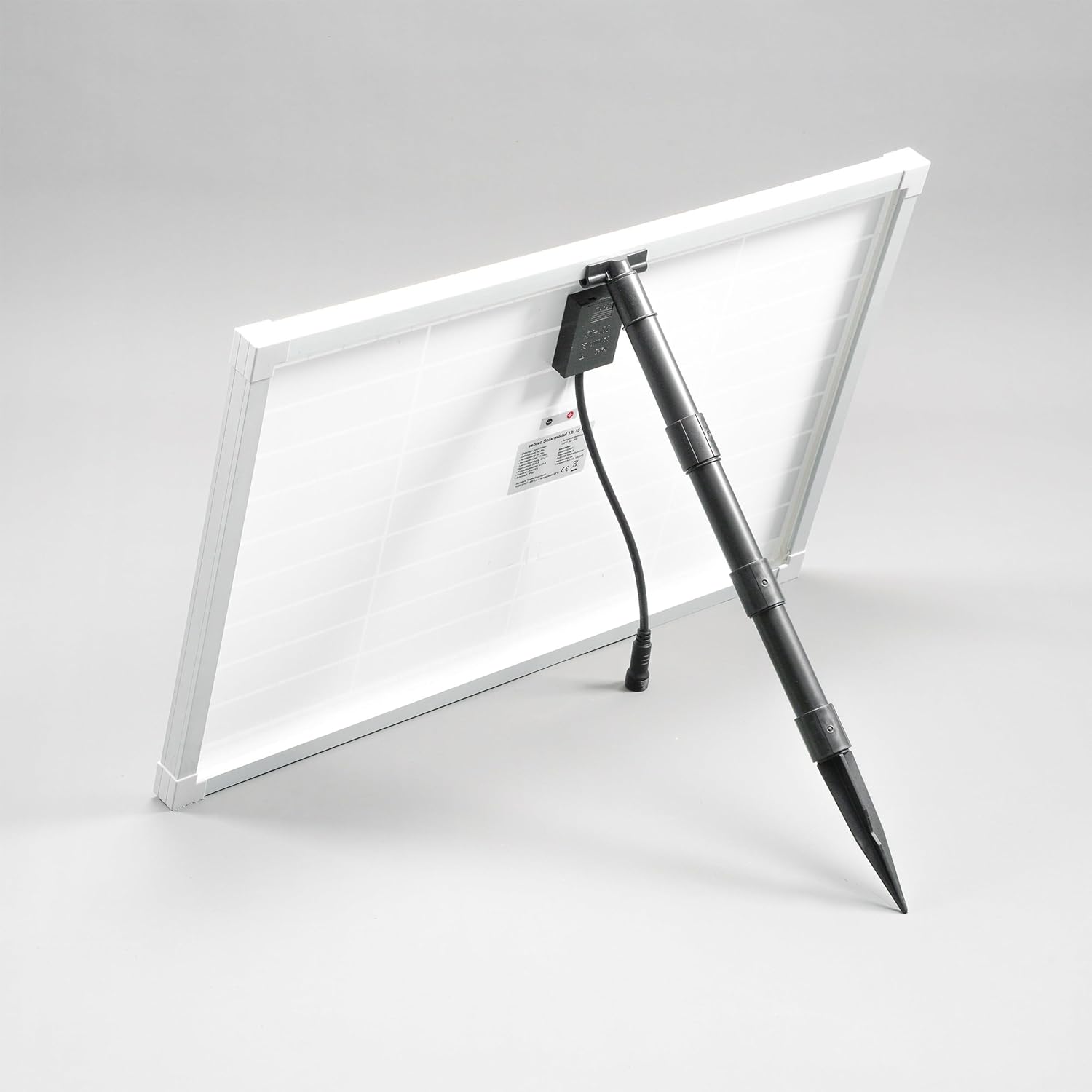 esotec Solar Bachlaufset 70 3400 PRO, Komplettset, Bachlaufpumpe 3400l/h, Solarmodul 70Wp, Erdspieß, Teichpumpe, DIY Solarbrunnen, Wasserspiel, Komplettset, 3m 101966