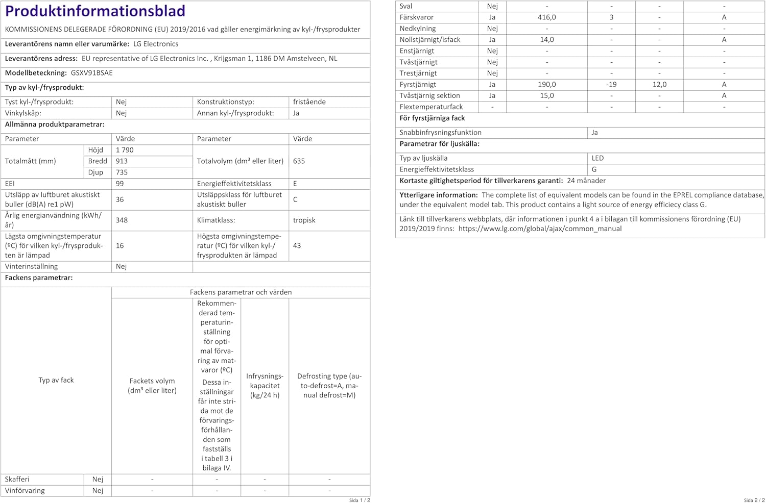 LG GSGV81PYLL Side by Side Kühlschrank, Klasse E, 635 L, Instaview, Kühlschrank mit Gefrierfach, Eis-, Crushed Ice- Wasserspender, Total NoFrost, Smart Inverter Kompressor, Wi-Fi