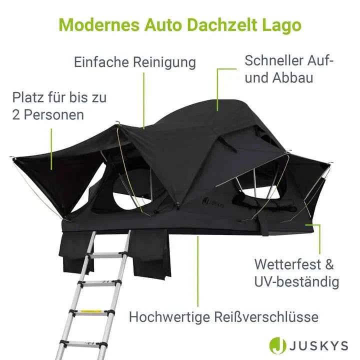 Autodachzelt fr 2 Personen Lago mit Matratze