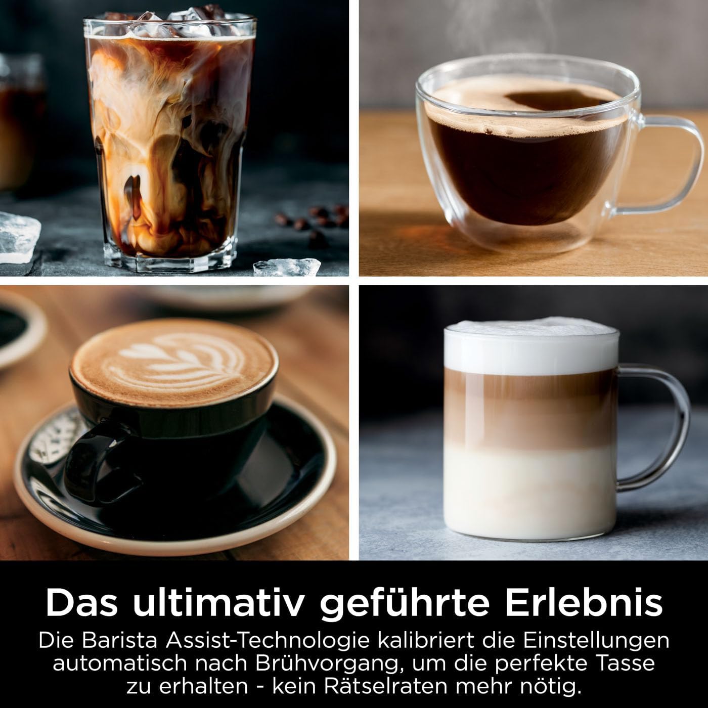 Ninja Luxe Essential 2-in-1-Kaffeemaschine mit Mahlwerk und Aufschäumer für Latte, Cappuccino & Espresso, einfache Handhabung, 2 Voreinstellungen zum Aufschäumen, Silber, ES501EU