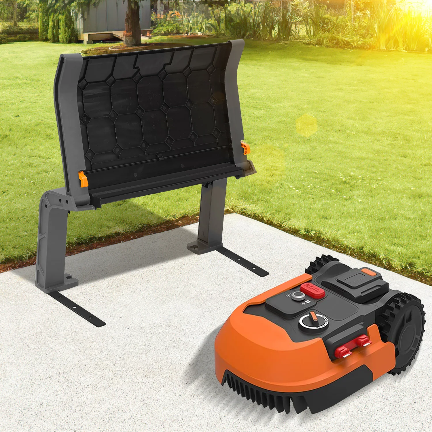 Sonnewelt Rasenmher Garage Klappbar