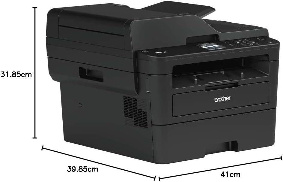 Brother MFC-L2835DW | 4-in-1-Multifunktionsdrucker (Drucken/Scan/Kopieren/Faxen) Laserdrucker Monochrom – WLAN & Ethernet – Dokumentenzuführung (ADF) für 50 Blatt – Druckgeschwindigkeit von 32 Seiten