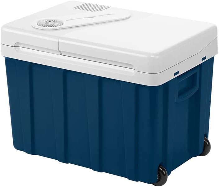MOBICOOL MQ40W Kühlbox mit Rollen | Elektrisch | 39 L | 12V, 230V | für Auto, Boot, Reisemobil und Steckdose