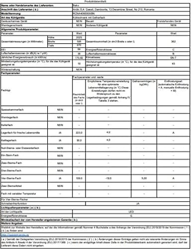 Beko RCNE366E70ZXBRN bPRO700 freistehende Kühl-/Gefrierkombination, großer Kühlschrank, 323 l Gesamtrauminhalt, HarvestFresh, NoFrost, leise, SmoothFit, 0°C-Zone, Dark Inox