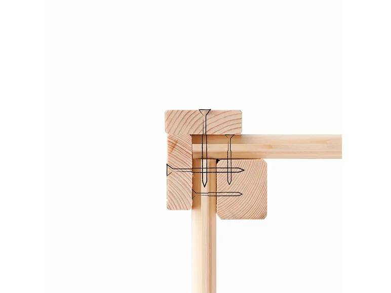 14 mm Gartenhaus »Pyrmont«, aus Holz, naturbelassen