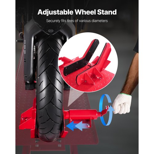 Motorradhebebühne Hebeständer Motorradheber Hydraulisch Rollbar Dirtbike