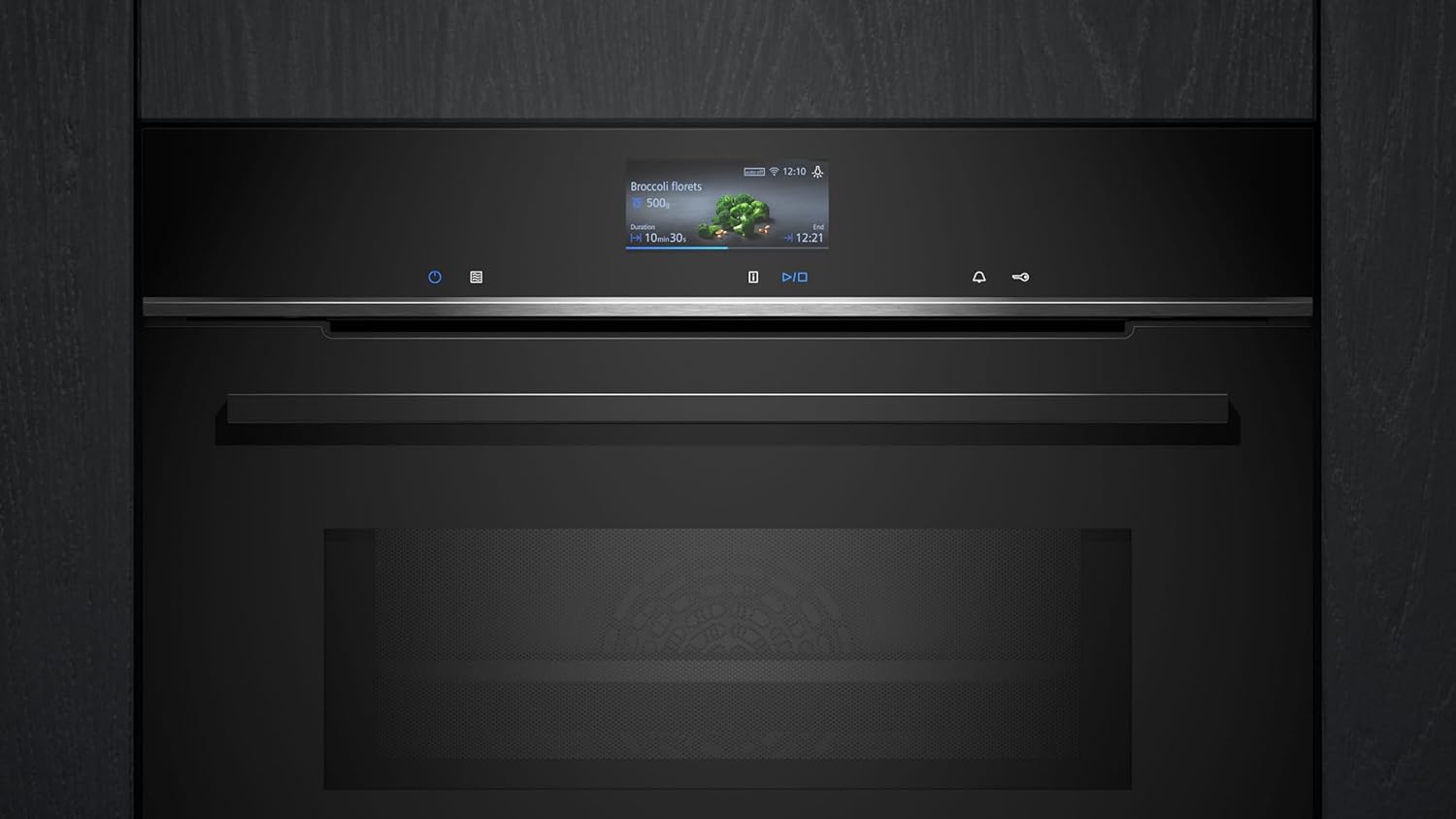 Siemens HB572ABS3, iQ300, Einbau-Backofen 60 x 60 cm, Air Fry, activeClean Pyrolyse Selbstreinung, LED-Touchbedienung, 3D Heißluft, Schnellaufheizung, cookControl10 Automatikprogramme, Edelstahl