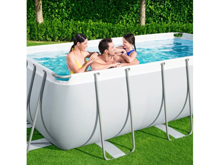 Power Steel™ Frame Pool Komplett-Set, eckig