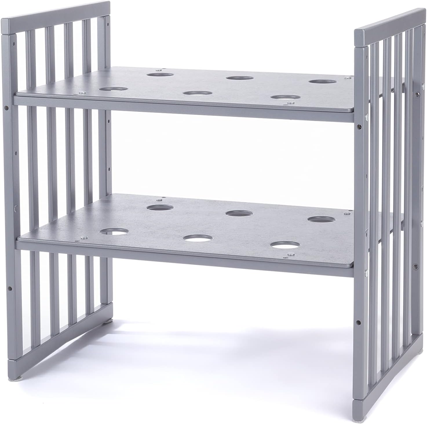 Waldin Oval Baby-Bett Mitwachsend Komplett Set 7in1, Gitterbett, Kinderbett mit Matratze, Wickelkommode, Beistellbett, Holz Weiß