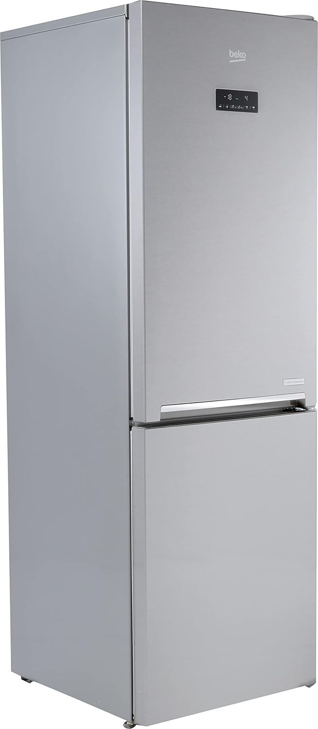 Beko RCNE366E70ZXBRN bPRO700 freistehende Kühl-/Gefrierkombination, großer Kühlschrank, 323 l Gesamtrauminhalt, HarvestFresh, NoFrost, leise, SmoothFit, 0°C-Zone, Dark Inox