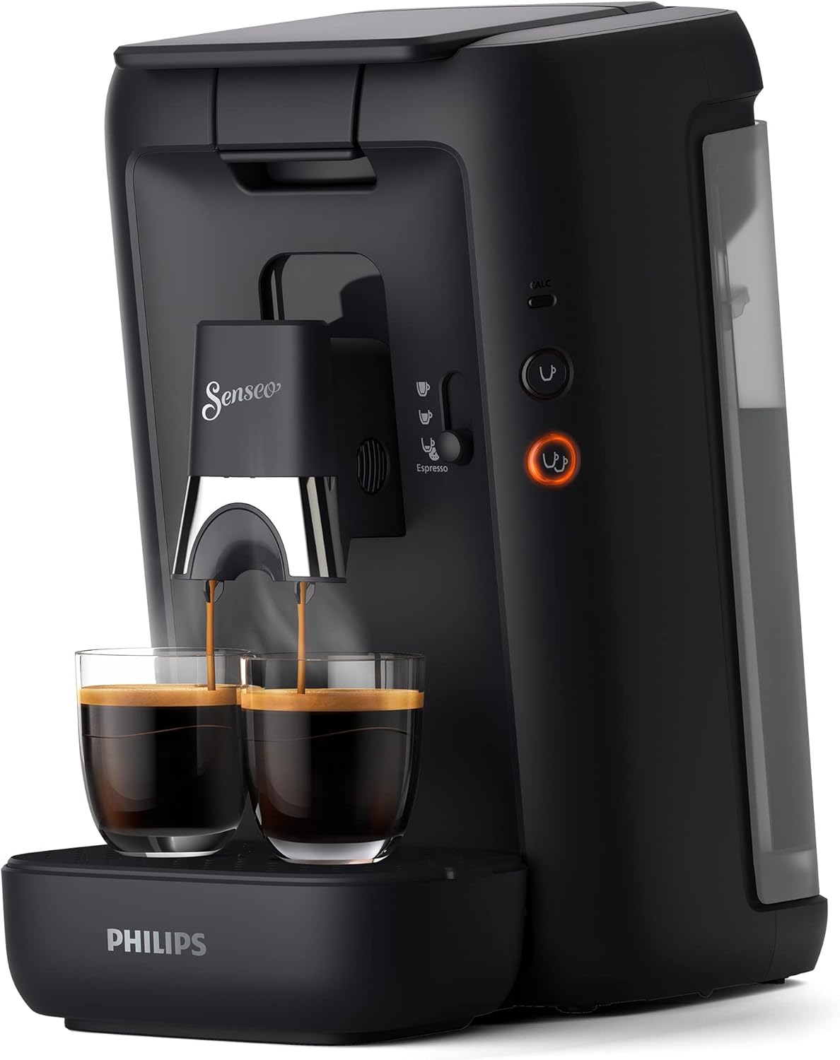 Philips Senseo Maestro Kaffeepadmaschine mit Kaffeestrkewahl und Memo-Funktion, 1,2 Liter Wasserbehlter, Grünes Produkt, Farbe: Rot (CSA260/90)