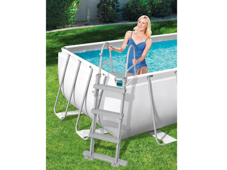 Power Steel™ Frame Pool Komplett-Set, eckig
