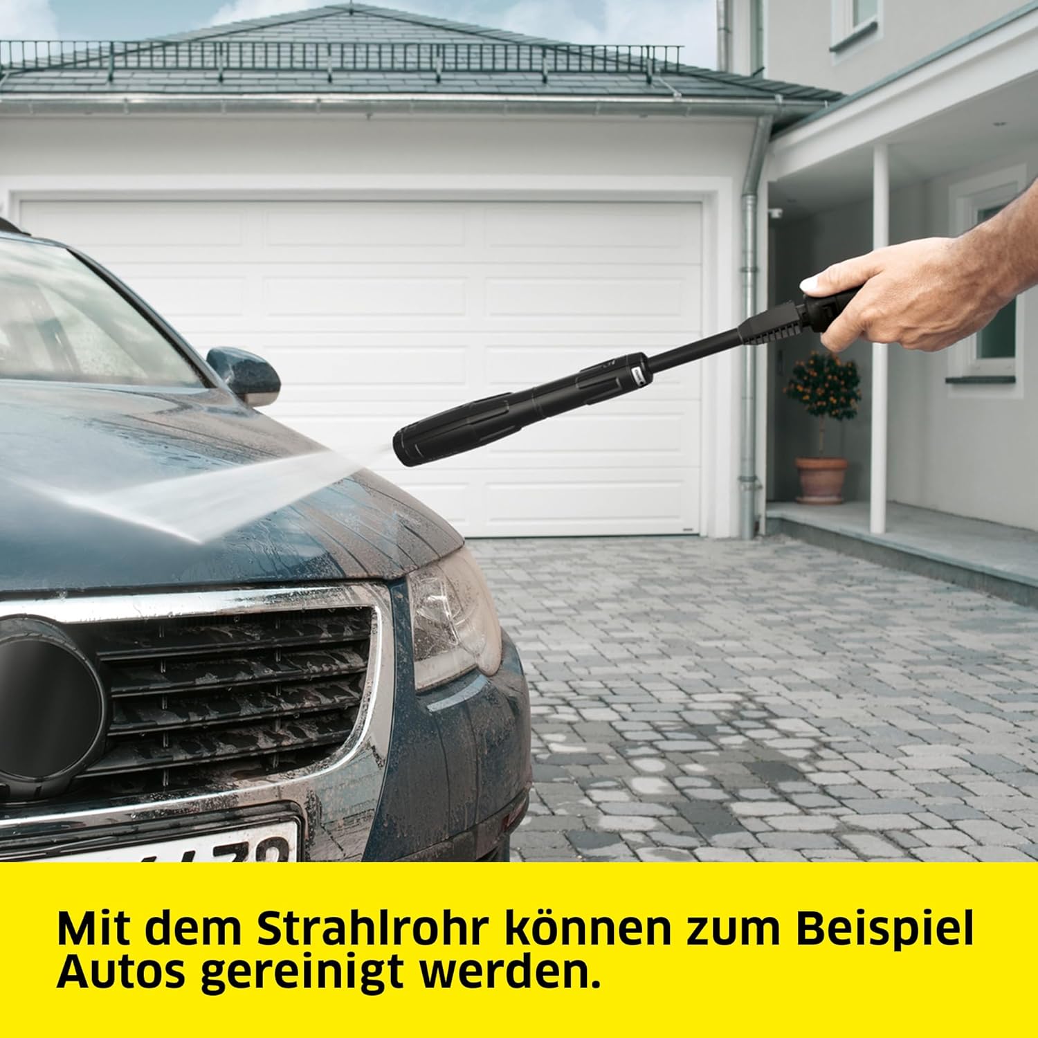 Kärcher Hochdruckreiniger K 5 Power Control, Druck: max. 145 bar, Fördermenge: 500 l/h, Flächenleistung: 40 m²/h, Wasserfilter, Gewicht: 13 kg, Hochdruckschlauch und -pistole, Dreckfräser, Strahlrohr