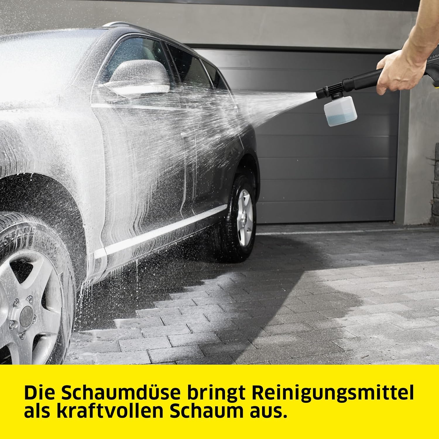 Kärcher Hochdruckreiniger K 5 Power Control, Druck: max. 145 bar, Fördermenge: 500 l/h, Flächenleistung: 40 m²/h, Wasserfilter, Gewicht: 13 kg, Hochdruckschlauch und -pistole, Dreckfräser, Strahlrohr