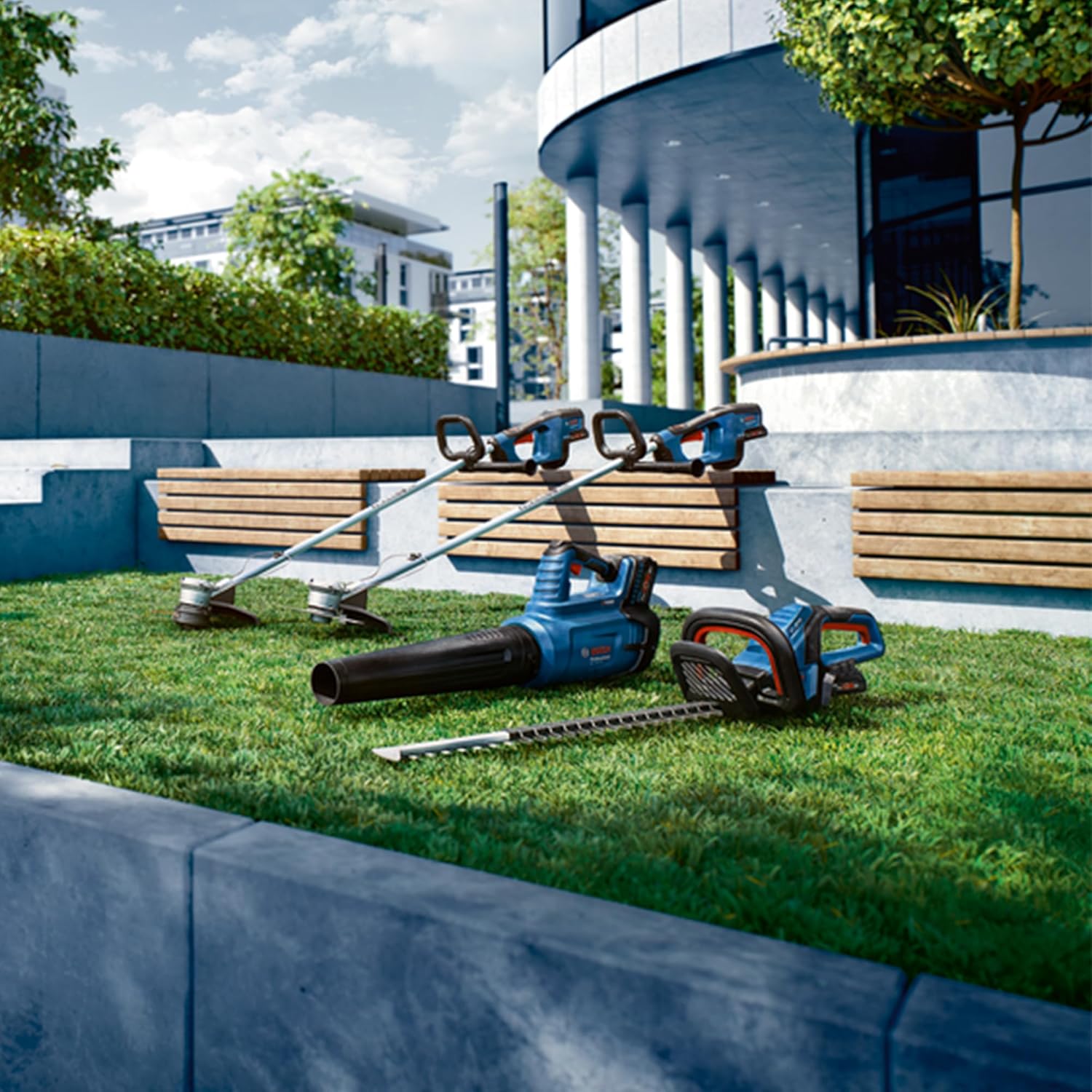 Bosch Professional 18V System Akku-Heckenschere GHE 18V-60 (bürstenloser Motor, Schnittkapazität von 20 mm)