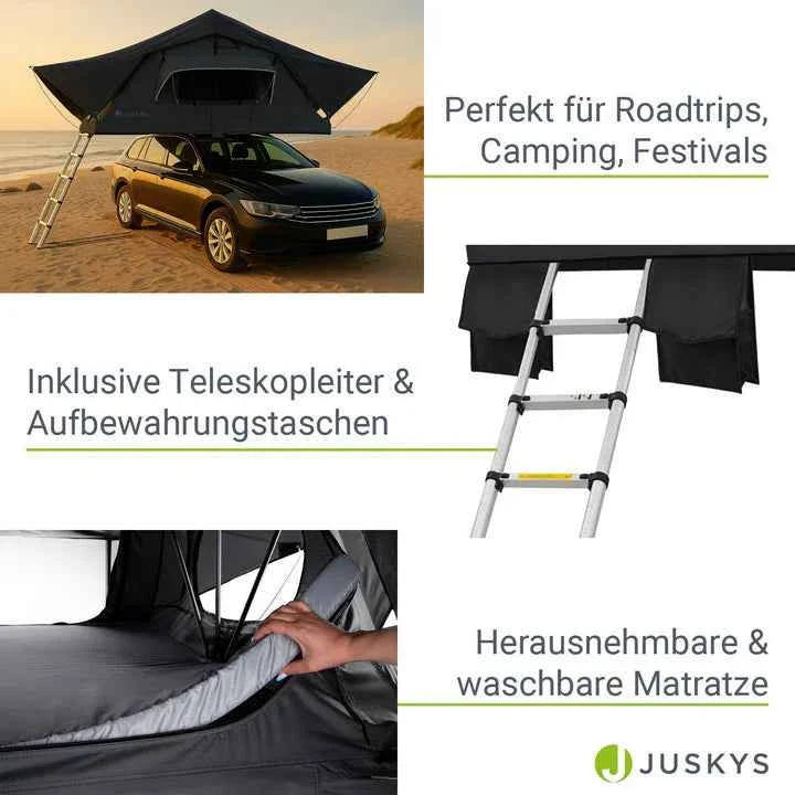 Autodachzelt fr 2 Personen Lago mit Matratze