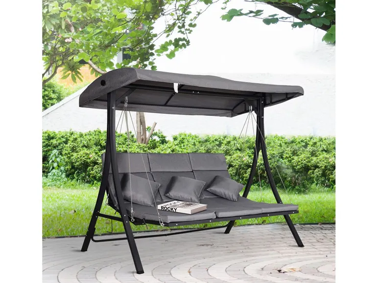 Outsunny Hollywoodschaukel Lounge, 3-Sitzer