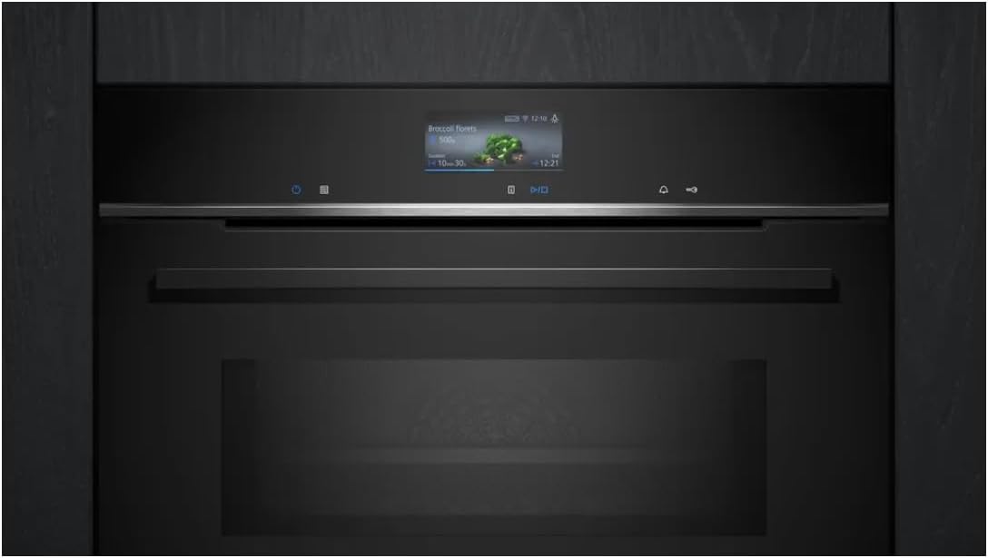 Siemens HB572ABS3, iQ300, Einbau-Backofen 60 x 60 cm, Air Fry, activeClean Pyrolyse Selbstreinung, LED-Touchbedienung, 3D Heißluft, Schnellaufheizung, cookControl10 Automatikprogramme, Edelstahl