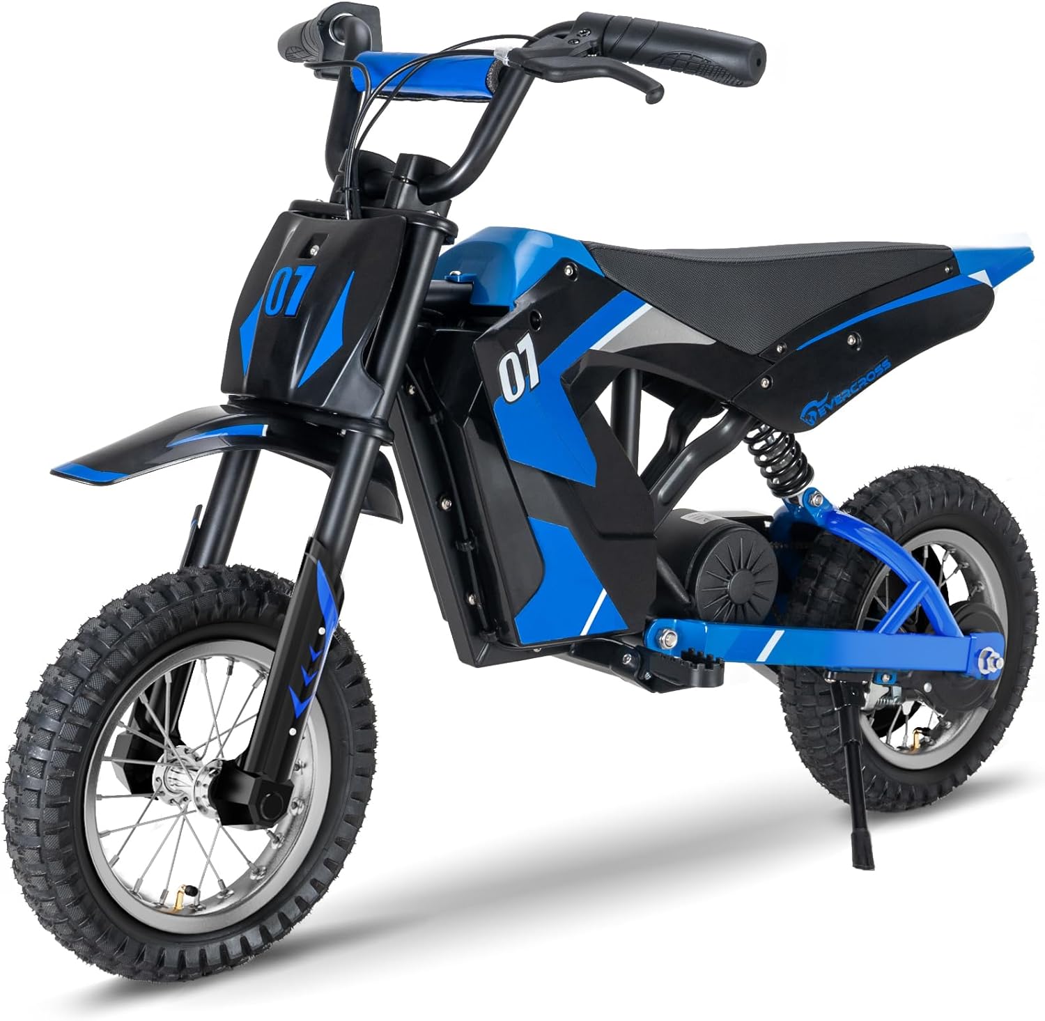 EVERCROSS EV12M Elektro Motorrad Kinder, Elektromotorrad mit 300W Motor, 8/12/25 KMH Geschwindigkeitsmodus, 15KM Lange Reichweite, 12 Zoll Luftreifen, Moto Cross für Kinder von 3–12 Jahren