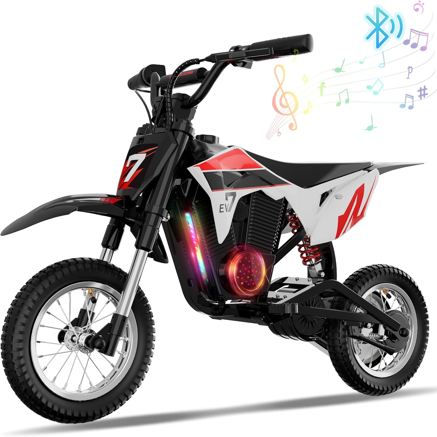 EVERCROSS EV12M Elektro Motorrad Kinder, Elektromotorrad mit 300W Motor, 8/12/25 KMH Geschwindigkeitsmodus, 15KM Lange Reichweite, 12 Zoll Luftreifen, Moto Cross für Kinder von 3–12 Jahren