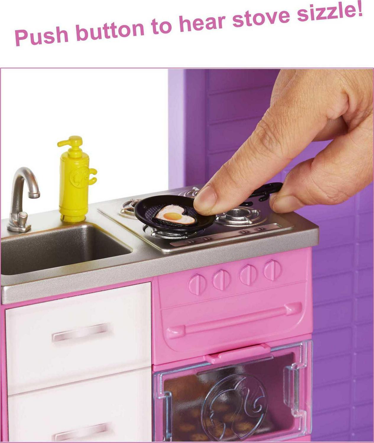 Barbie Dreamhouse Dollhouse With 70+ Accessories, Working Elevator, Lights and Sounds