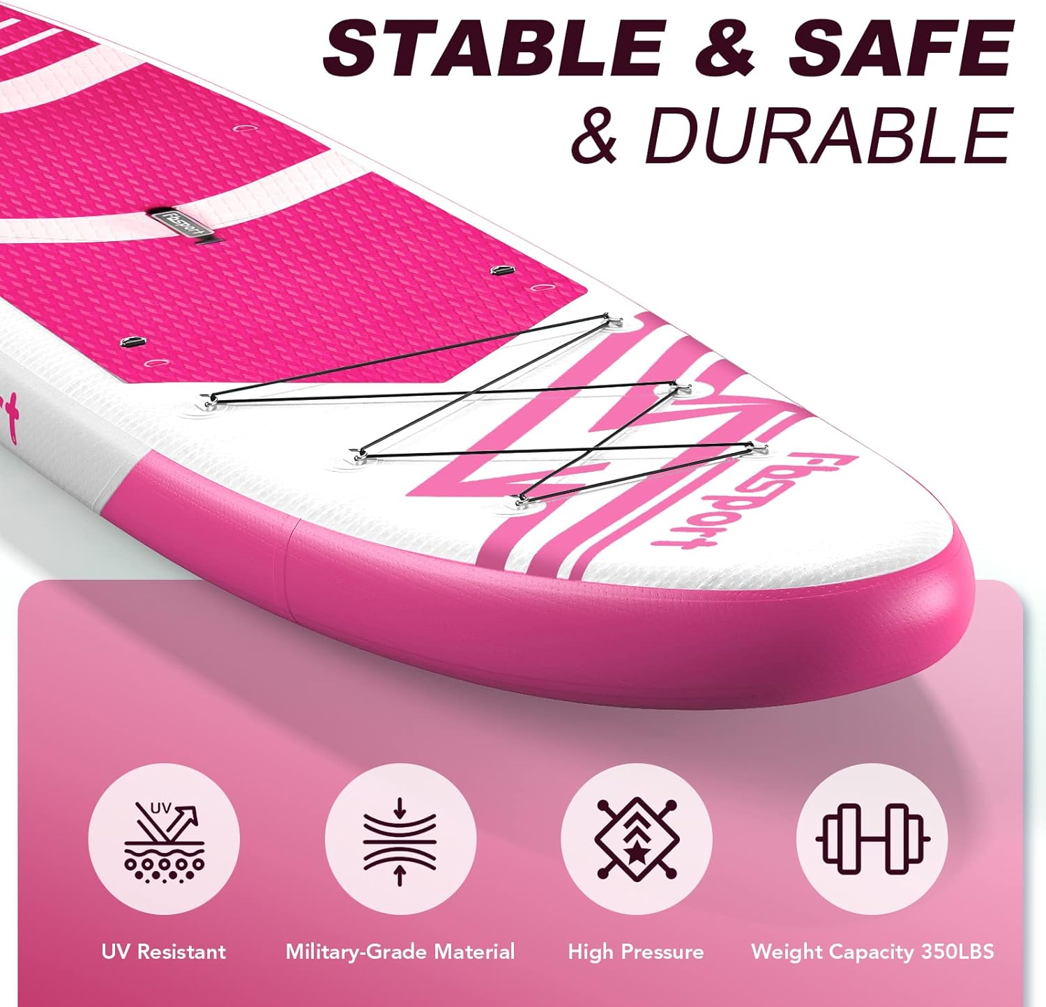 Premium-Stand-Up-Paddle-Board, Yoga-Board mit strapazierfähigem SUP-Zubehör und Tragetasche | Breiter Stand, Surf-Kontrolle, rutschfestes Deck, Leine, Paddel und Pumpe für Jugendliche und Erwachsene