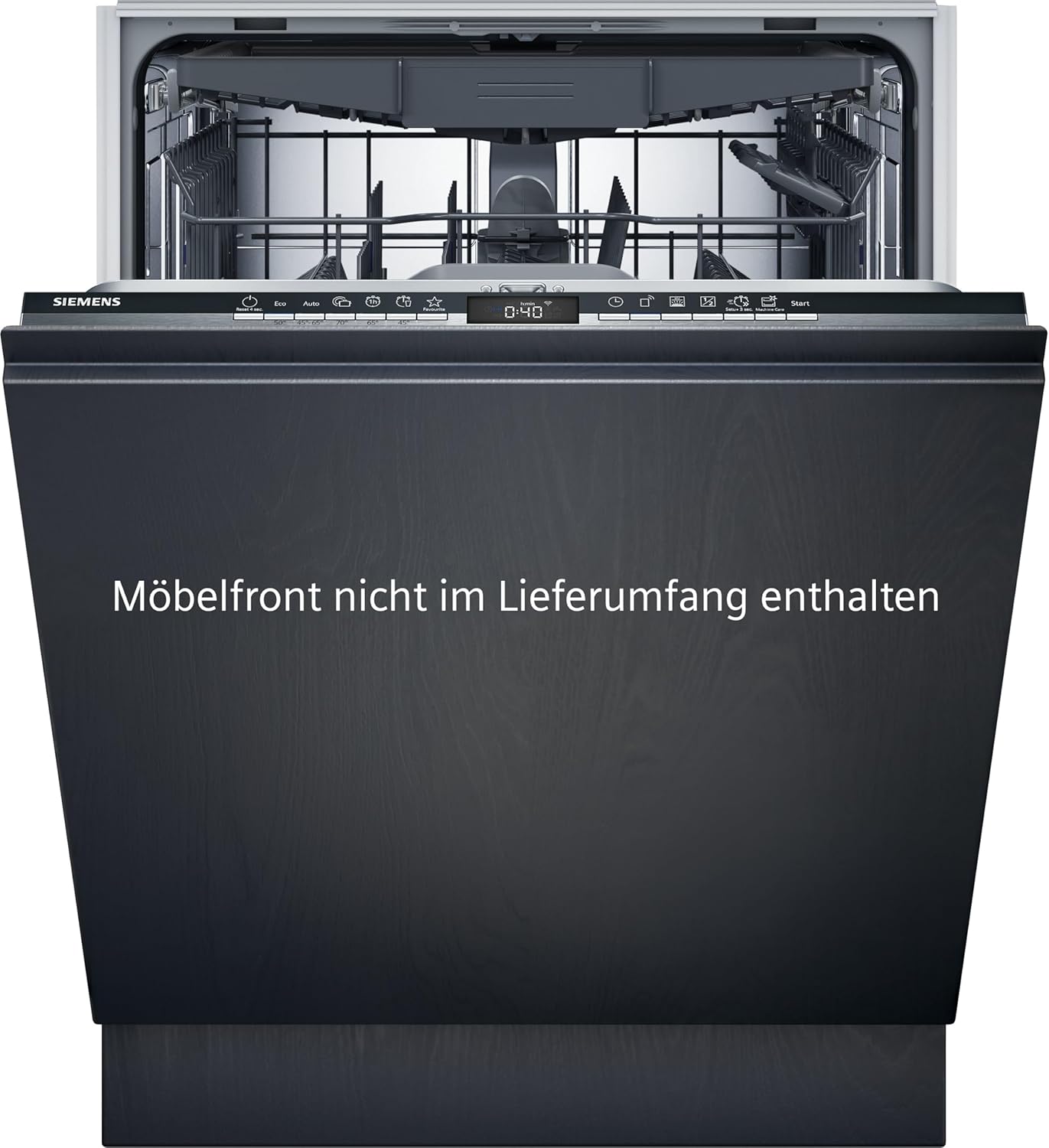 Siemens SN43ES14VE, iQ300 Smarter Geschirrspüler, Unterbau-Spülmaschine mit Besteckschublade, 60 cm, automatische Türöffnung dank autoOpen dry, besonders leise mit iQdrive-Motor, aquaStop, Edelstahl