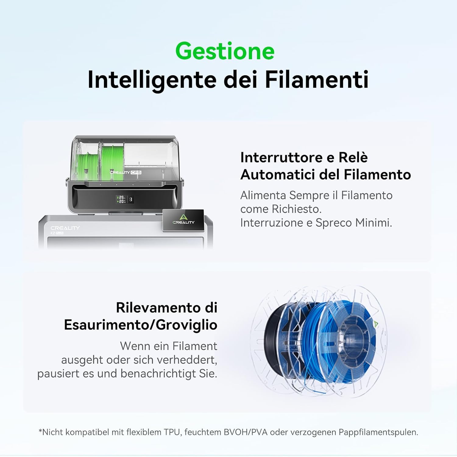 Creality K2 Plus Combo 3D-Drucker, 16-Farben Multimaterial-Druck, 350³mm XXL-Bauraum, Servo-Direktantrieb, Dual-KI-Kameras, Ultra-Leise <45dB, Aktive Heizkammer, RFID/WLAN (Industrie 4.0)