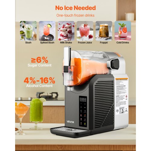2L Slush-Maschine Gefrorener Getränkebereiter Zuhause Selbstreinigung