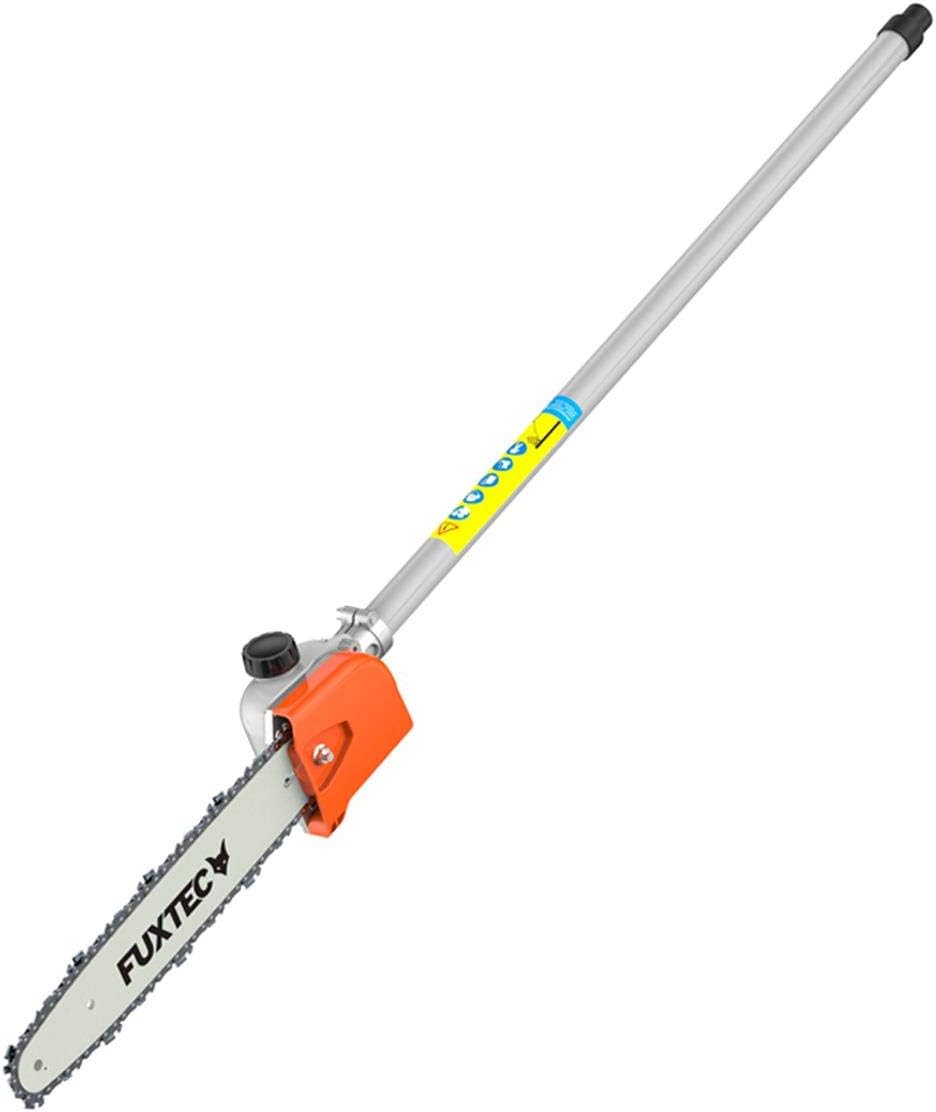 FUXTEC Benzin Motorsense FX-MT152E 5in1 Multitool, 52 cc, Profi-Tragegurt und inkl. 1m Verlängerung 3 PS Kombigerät Heckenschere Hochentaster Kombisystem Freischneider fs 2-Takt Test Oberklasse 1,4