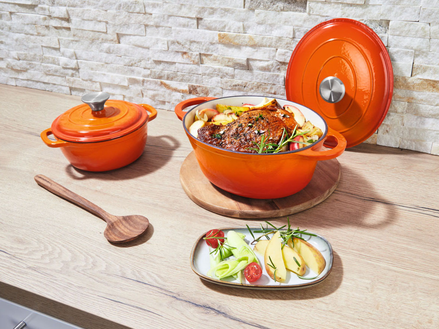 ERNESTO® Gusseisen-Bräter, 24x20 cm