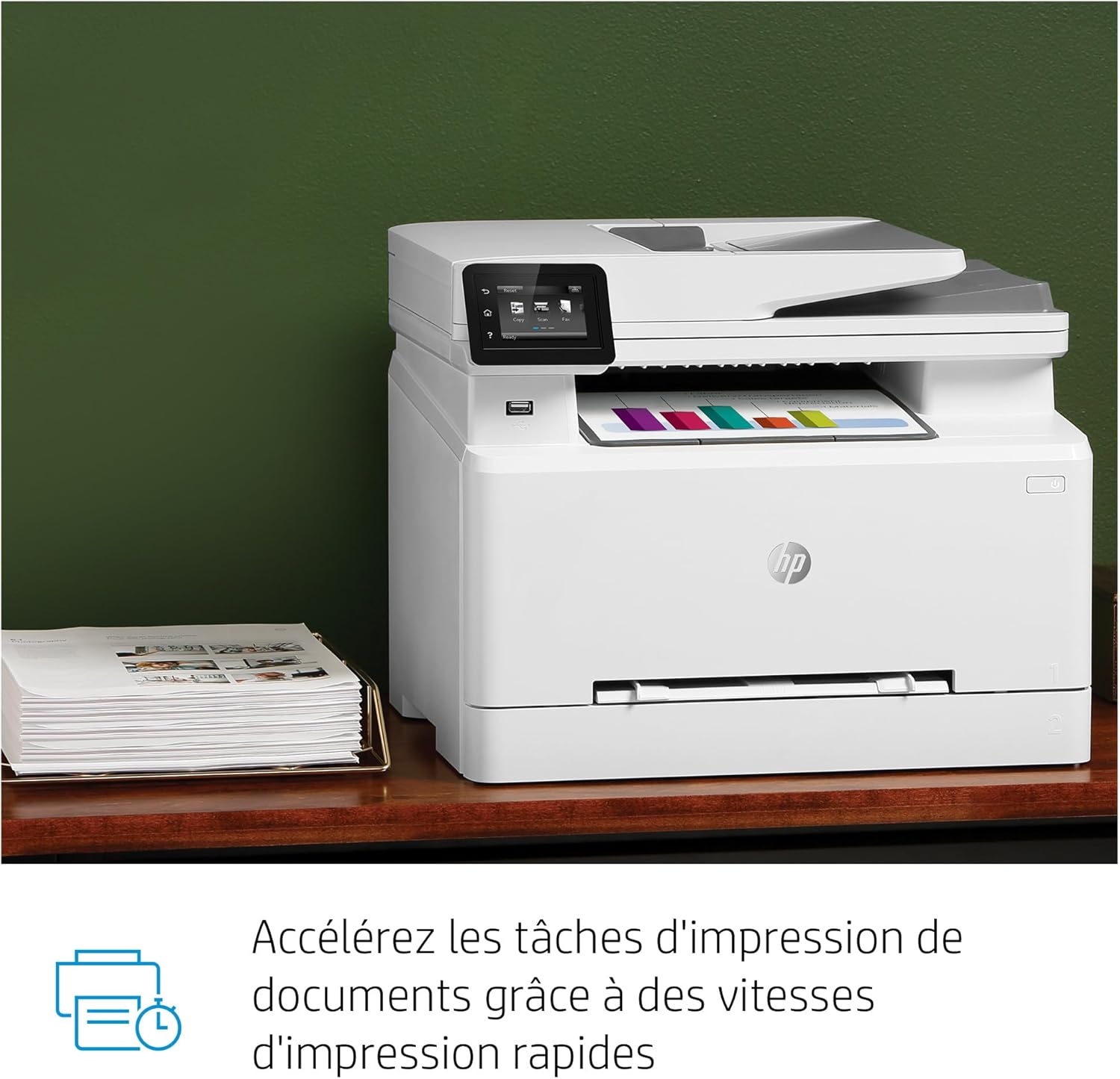 HP Color LaserJet Pro MFP 3302fdwg Multifunktions-Farblaserdrucker, Fax, Automatischer beidseitiger Druck, Touchscreen, Wi-Fi, Ethernet, USB, HP Wolf Pro Security