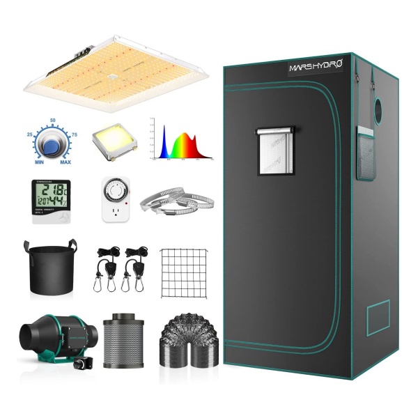 MARS HYDRO Grow Tent Kit Complete Grow Light Full Spectrum Indoor Grow Tent Kit