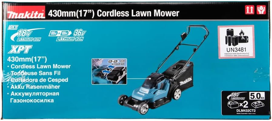 Makita DLM432Z Akku-Rasenmäher 2x18 V (ohne Akku, ohne Ladegerät)