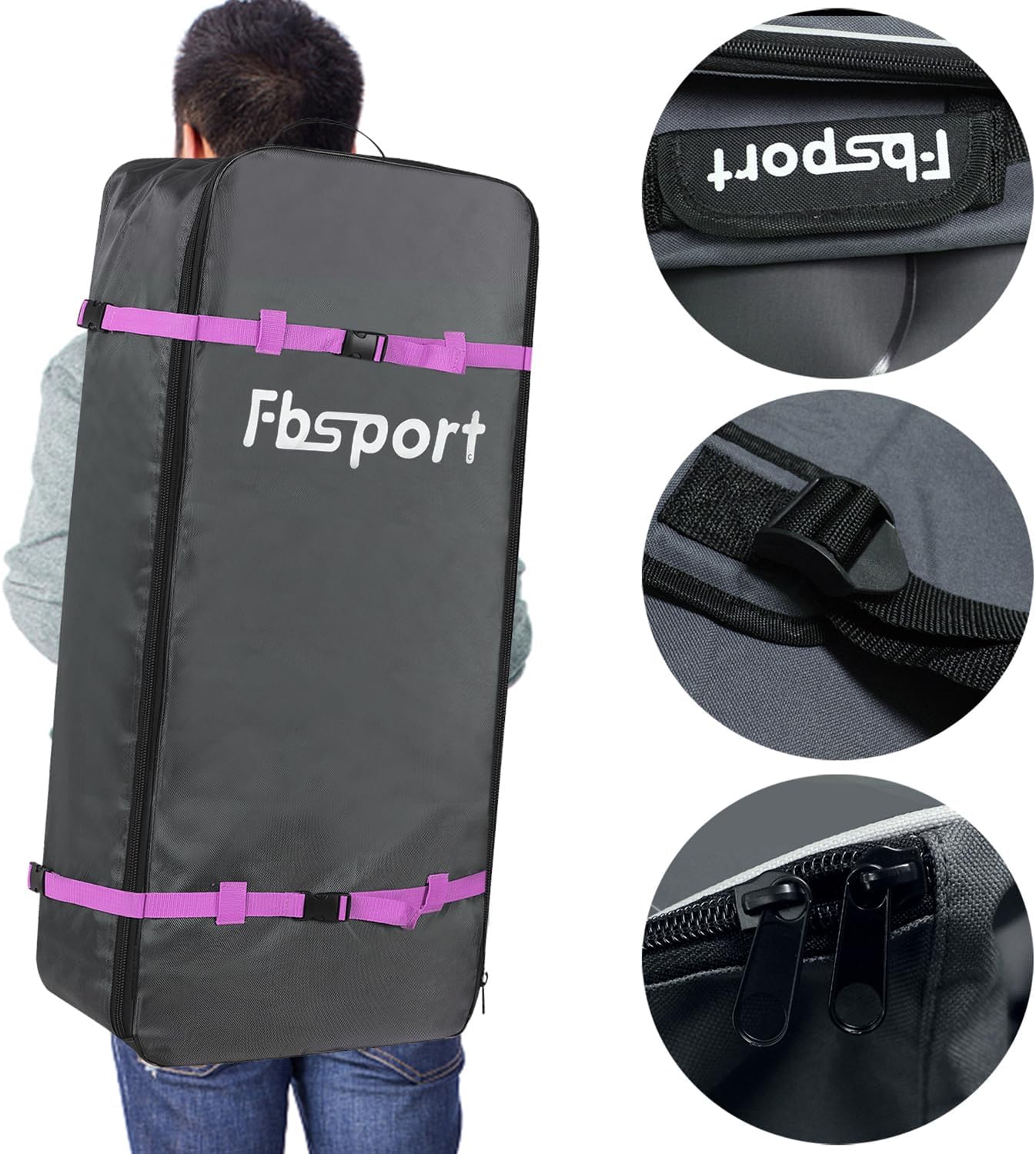 Premium-Stand-Up-Paddle-Board, Yoga-Board mit strapazierfähigem SUP-Zubehör und Tragetasche | Breiter Stand, Surf-Kontrolle, rutschfestes Deck, Leine, Paddel und Pumpe für Jugendliche und Erwachsene