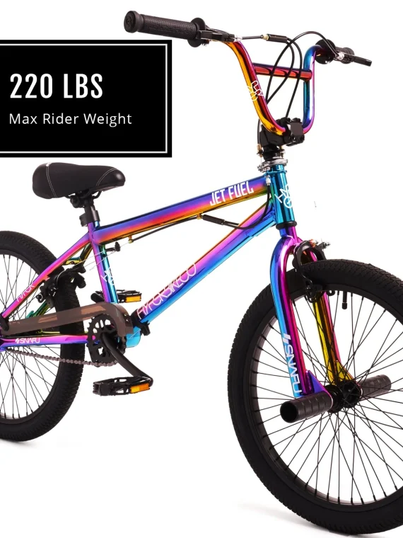 Hyper Bicycles 20′′ Jet Fuel BMX Bike for kids, Recommended Ages 8 to 13 Years Old