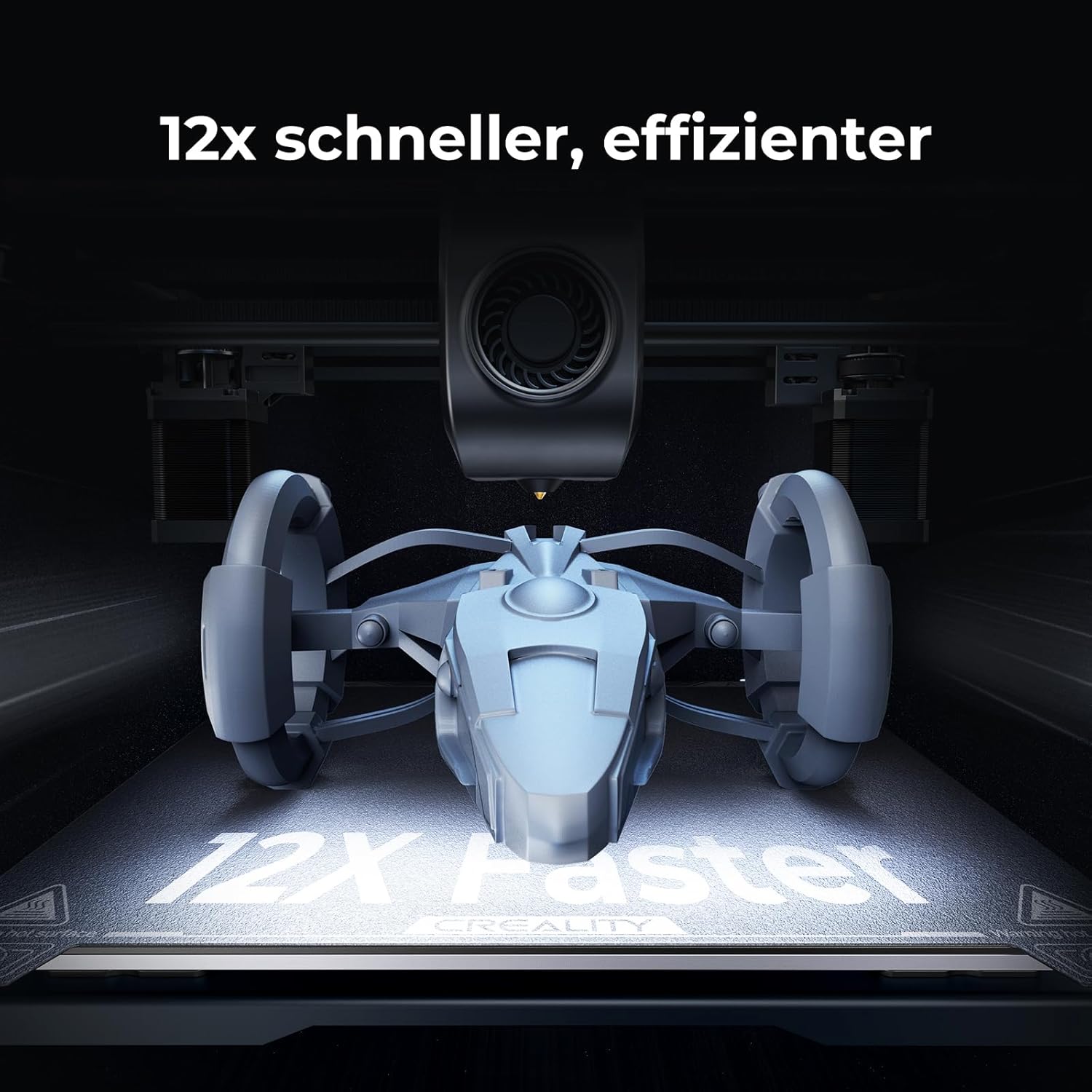 Creality K2 Plus Combo 3D-Drucker, 16-Farben Multimaterial-Druck, 350³mm XXL-Bauraum, Servo-Direktantrieb, Dual-KI-Kameras, Ultra-Leise <45dB, Aktive Heizkammer, RFID/WLAN (Industrie 4.0)