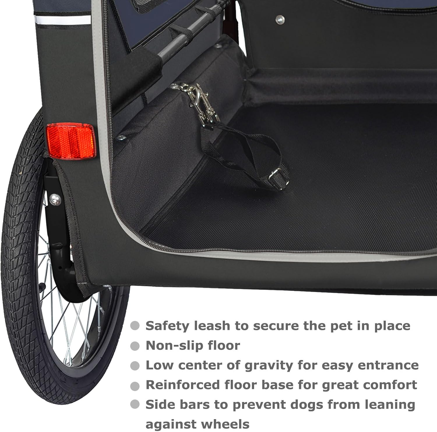 Doggyhut S-Line XL Hundeanhänger & Hundebuggy mit Federung 2 in 1 Hunde Fahrradanhänger Jogger gefedert bis 45 kg