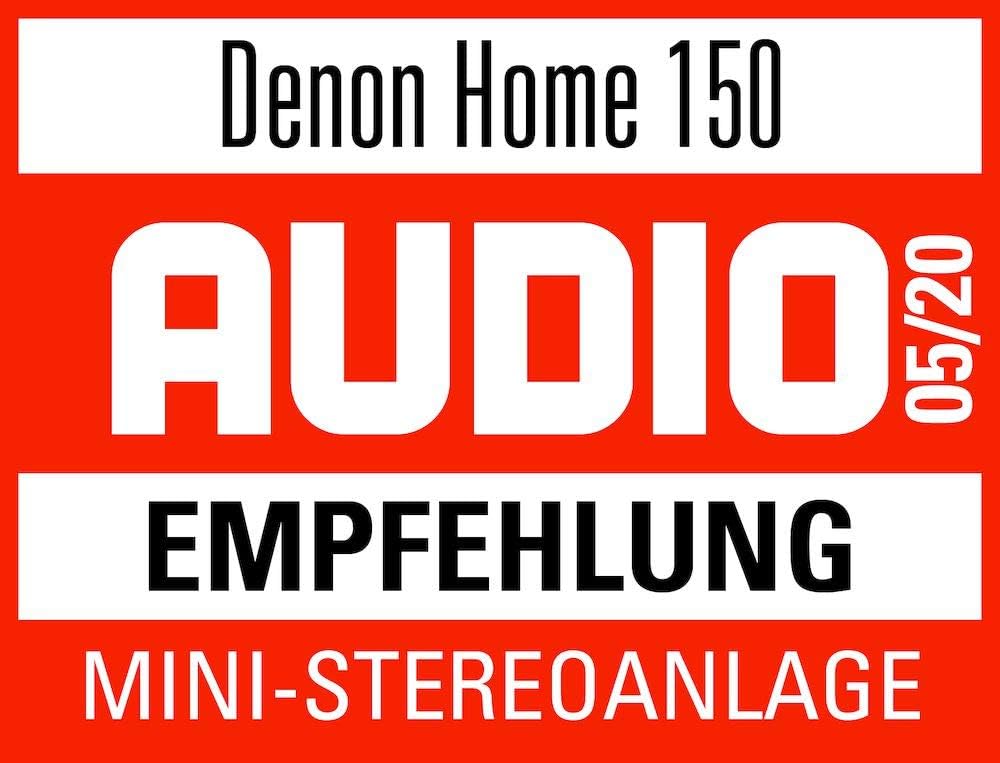 Denon Home 150 Multiroom-Lautsprecher, HiFi Lautsprecher mit HEOS Built-in, Alexa integriert, WLAN, Bluetooth, USB, AirPlay 2, Hi-Res Audio, schwarz