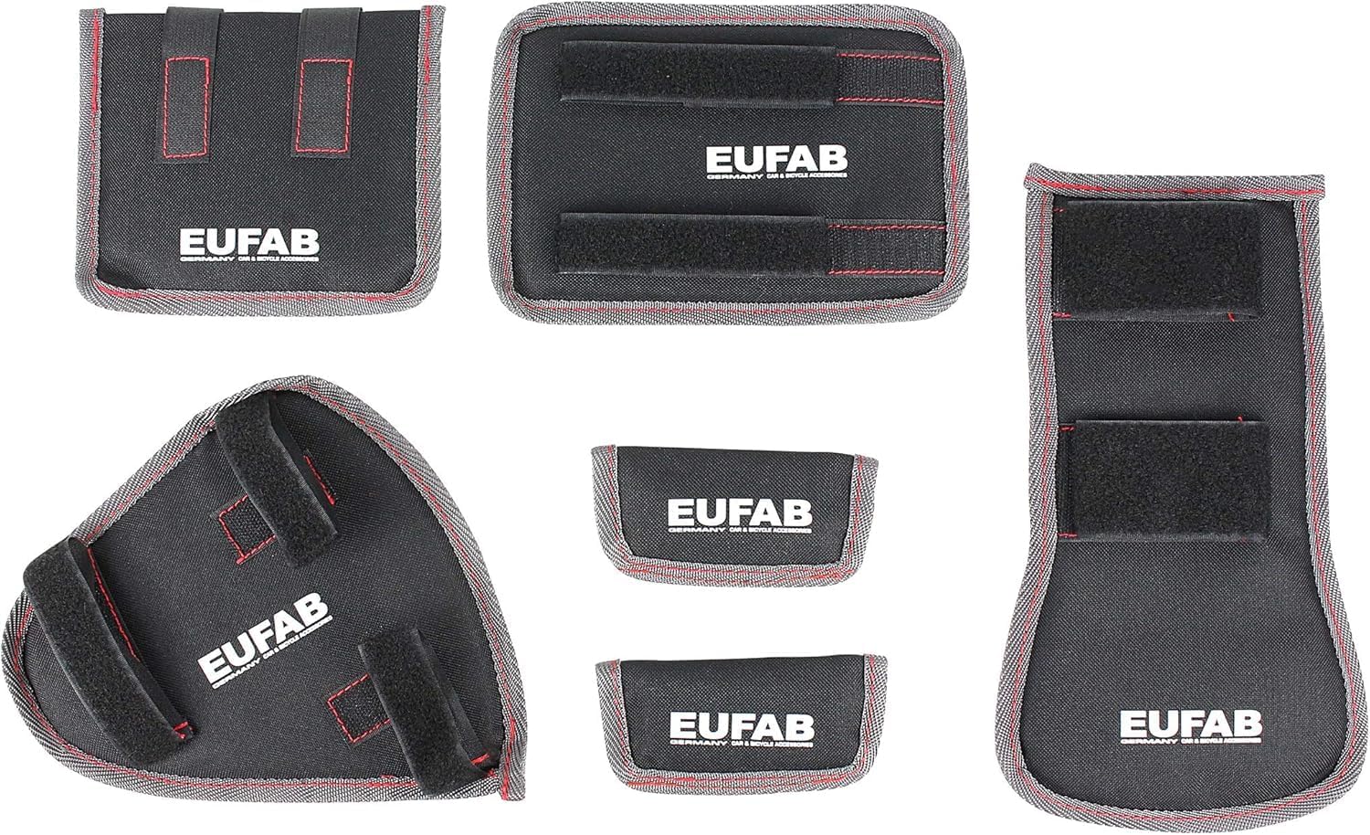 EUFAB 12010LAS Fahrradträger POKER-F, E-Bike geeignet, komplett vormontiert, Diebstahlschutz, für 2 Fahrräder, für Anhängerkupplung, Schwarz, 142 x 70 x 58 cm