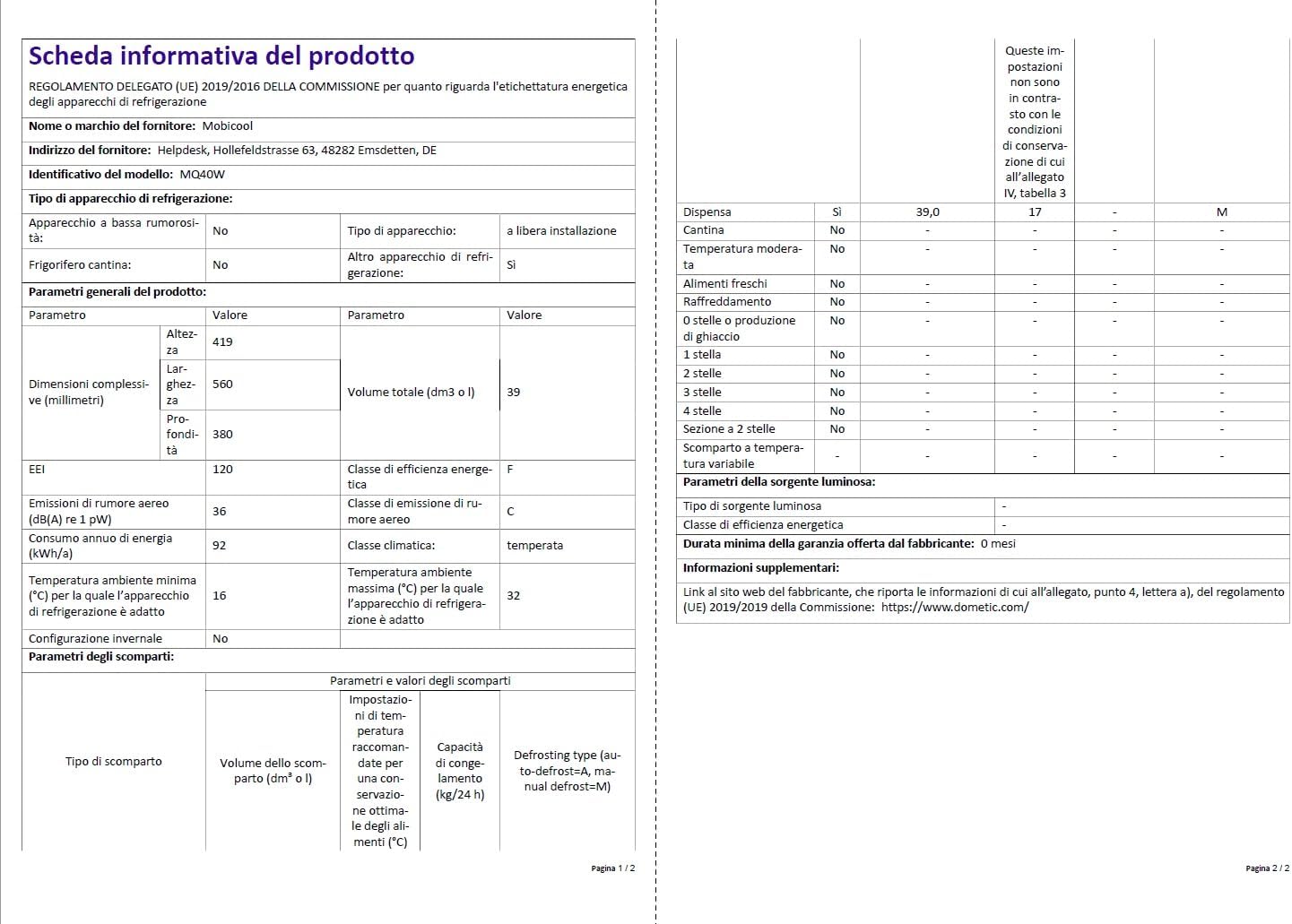 MOBICOOL MQ40W Kühlbox mit Rollen | Elektrisch | 39 L | 12V, 230V | für Auto, Boot, Reisemobil und Steckdose