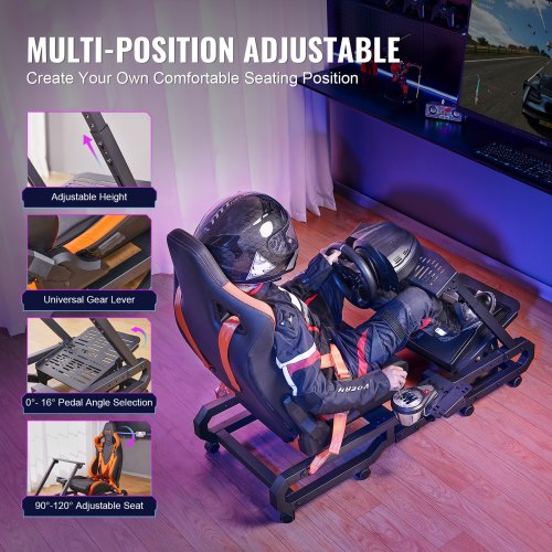 Lenkradständer LogitechG923/G920/G29 Racing Sim Cockpit 150kg 585–770mm