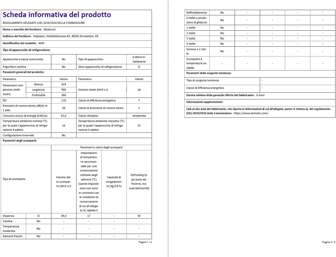 MOBICOOL MQ40W Kühlbox mit Rollen | Elektrisch | 39 L | 12V, 230V | für Auto, Boot, Reisemobil und Steckdose