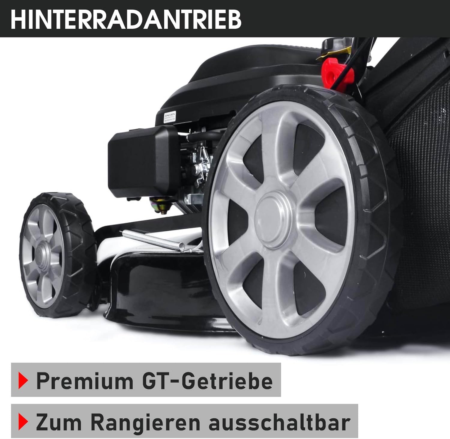 BRAST Benzin Rasenmäher mit Antrieb | 5,2kW (7PS) | 55cm Schnittbreite | viele Modelle | TÜV | 30-80mm Schnitthöhe | 60L Fangkorb | 4 Takt OHV Motor | Stahlgehäuse | Power