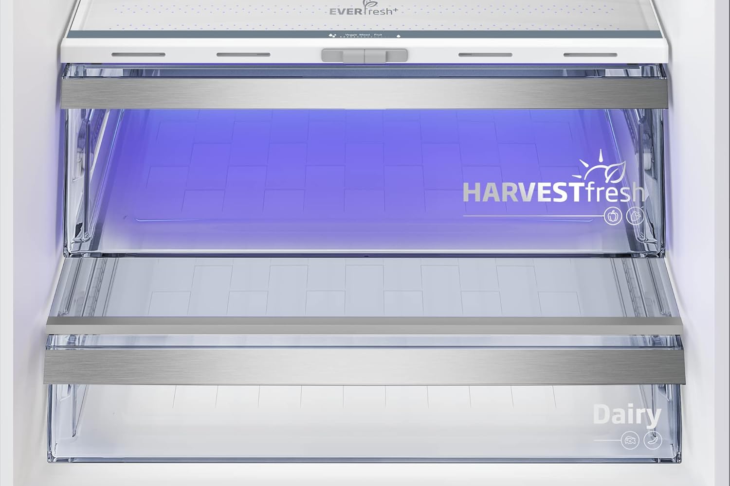 Beko RCNE366E70ZXBRN bPRO700 freistehende Kühl-/Gefrierkombination, großer Kühlschrank, 323 l Gesamtrauminhalt, HarvestFresh, NoFrost, leise, SmoothFit, 0°C-Zone, Dark Inox